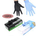 Medical grade disposable classic black latex Tattoo Gloves